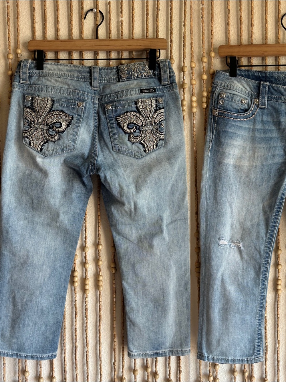 Miss Me Low Rise Y2K Capri Skinny Western Rocker 2000s Grunge Denim Cropped Jean